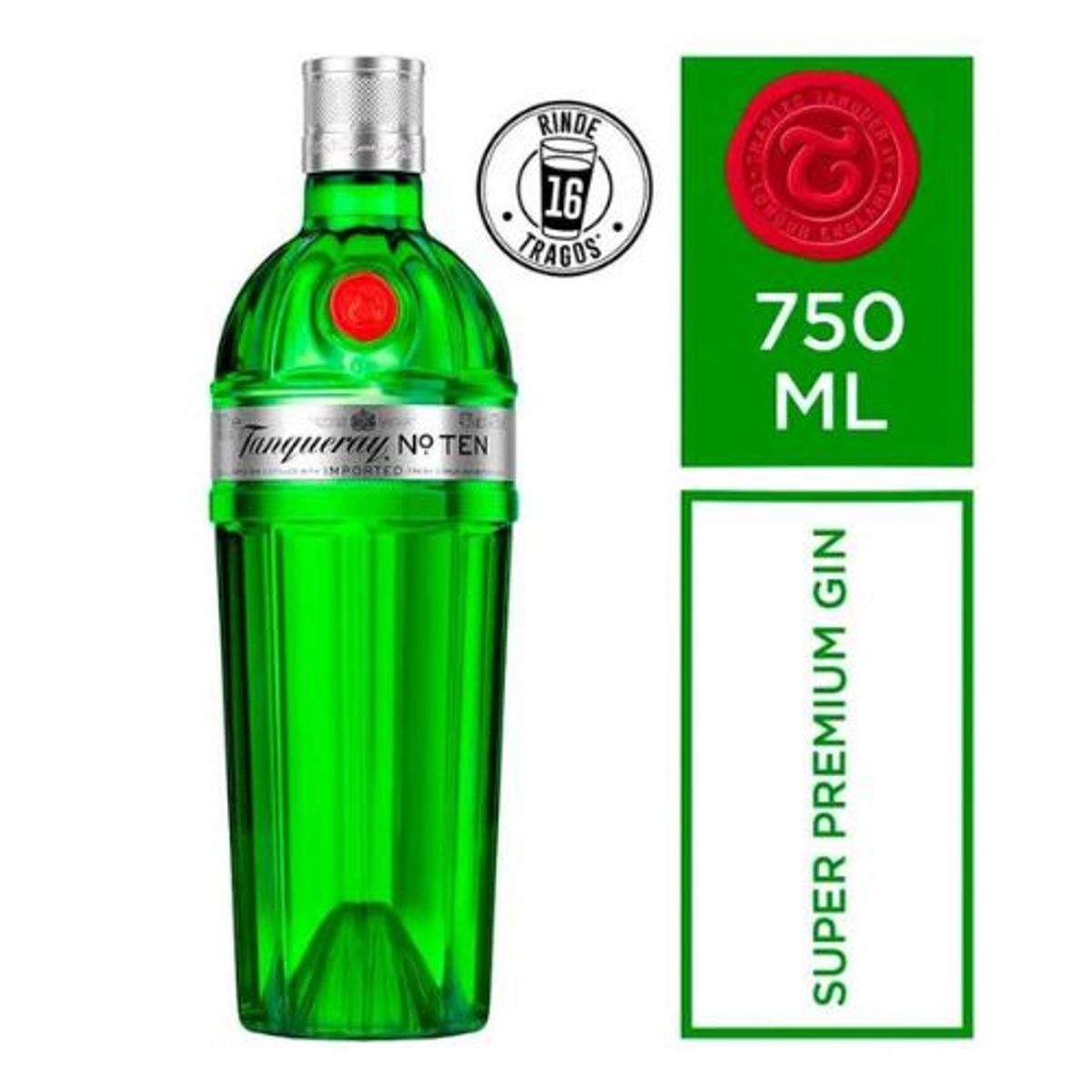 TANQUERAY - Gin TANQUERAY Ten Botella 750ml