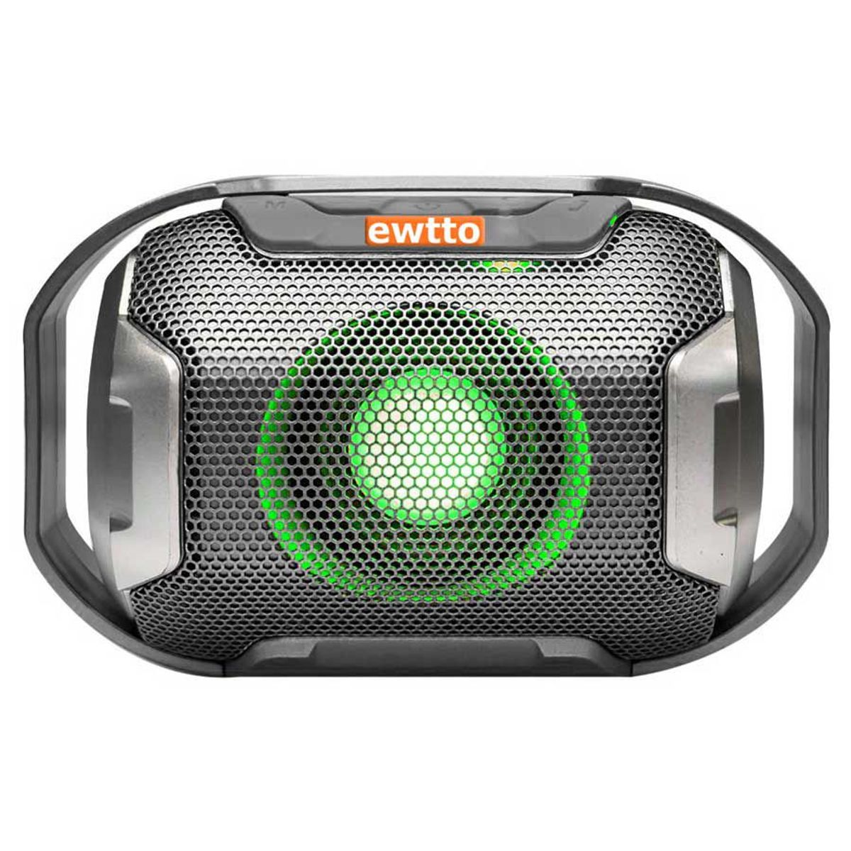 EWTTO - Parlante Bluetooth Ewtto 1675 X-Bass FM USB SD Recargable - Gris