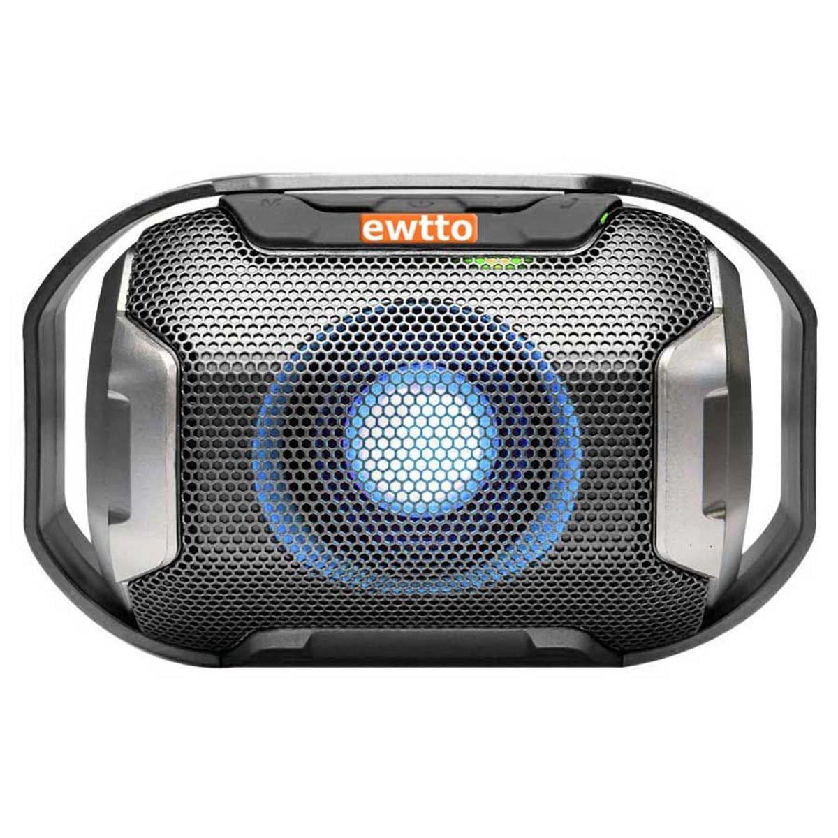 EWTTO - Parlante Bluetooth Ewtto 1675 X-Bass FM USB SD Recargable - Negro