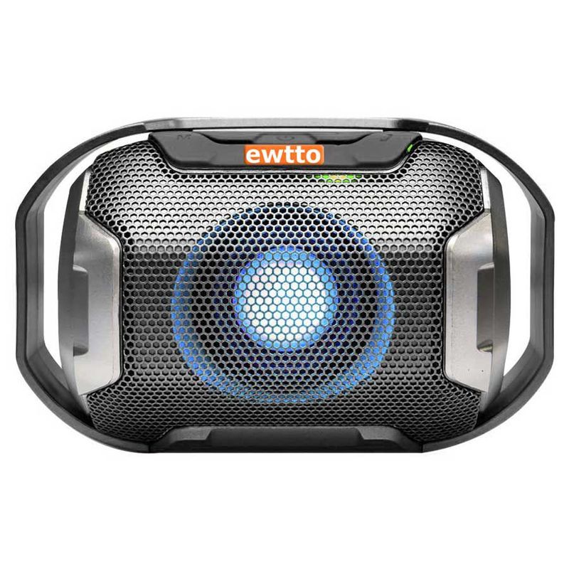 EWTTO - Parlante Bluetooth Ewtto 1675 X-Bass FM USB SD Recargable - Negro