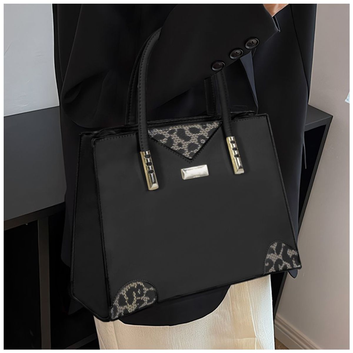 KELLER - Juego de Carteras Bolsos 2 Piezas L77 Negro