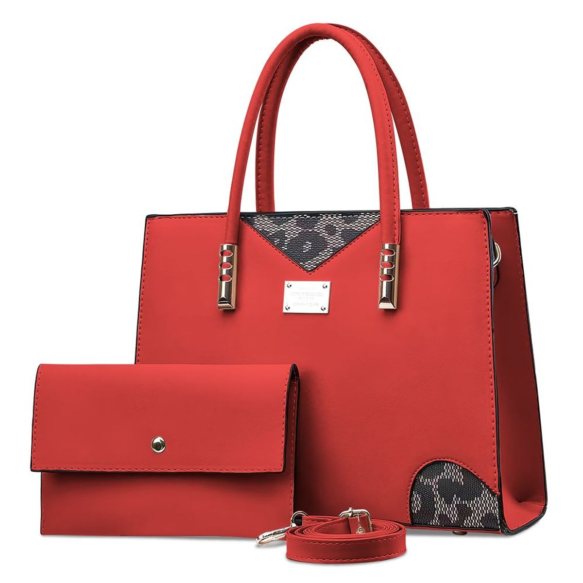 KELLER - Juego de Carteras Bolsos 2 Piezas L77 Rojo