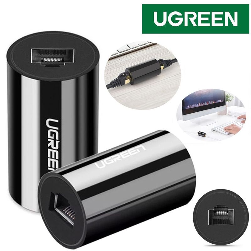 UGREEN - Union Empalme Rj45 extiende cat 5 6 y 7 10Gbps hasta 100mts red UGREEN