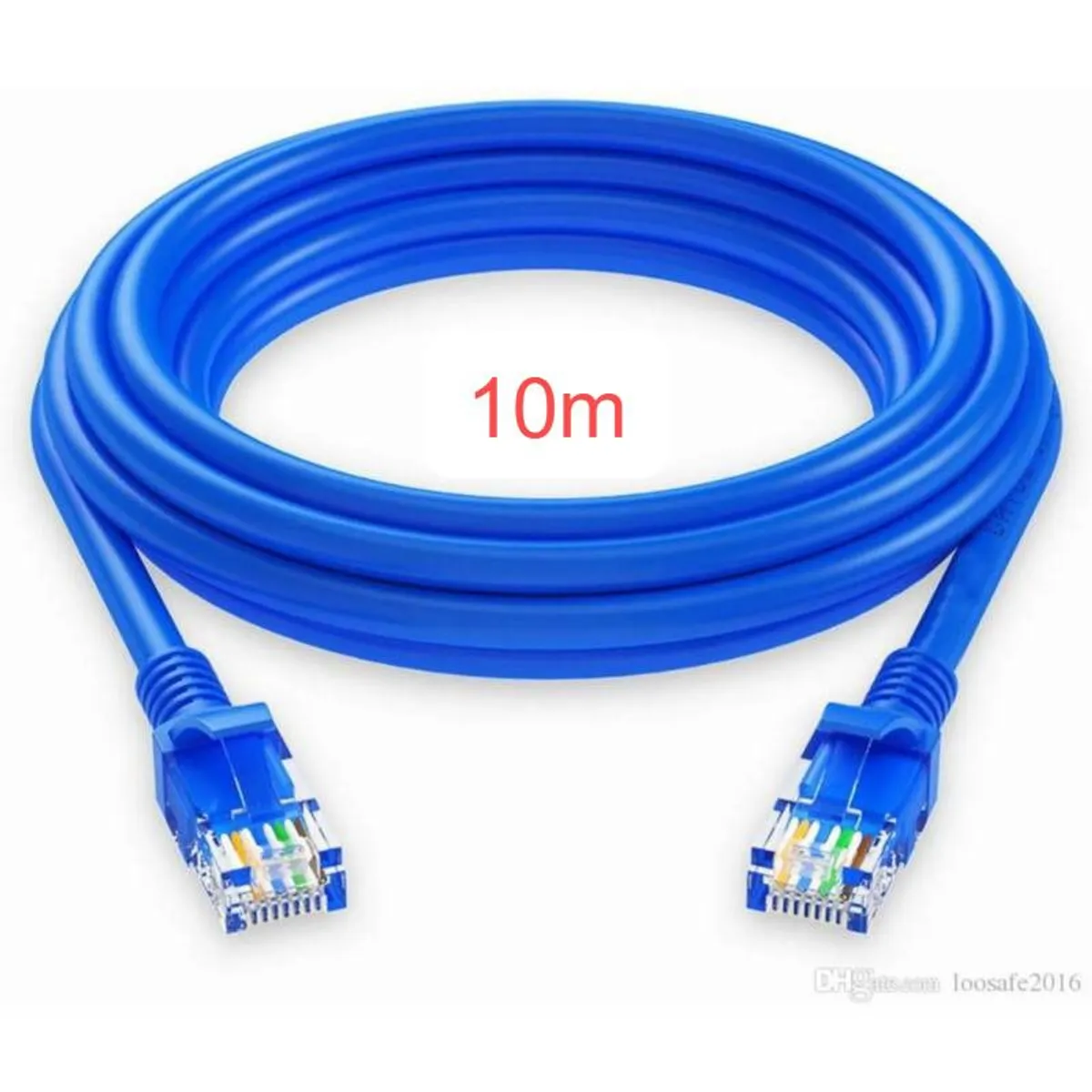 OEM - Cable Internet Red 10m Adaptador Rj45 CAT6 Ethernet UTP LAN Testeado