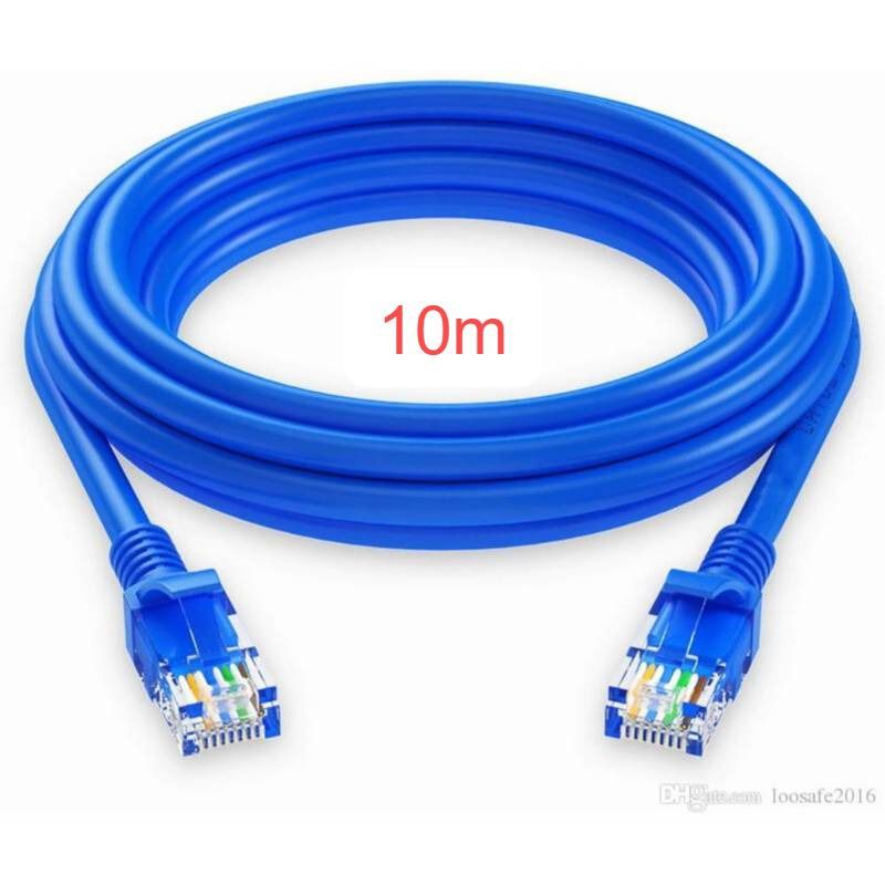 OEM - Cable Internet Red 10m Adaptador Rj45 CAT6 Ethernet UTP LAN Testeado
