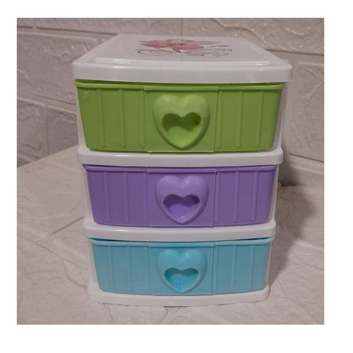 GENERICO - Mini Joyero Organizador Maquillaje Plastico 3 Cajones