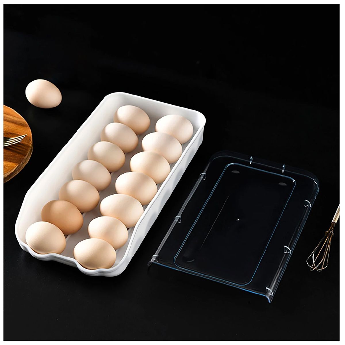 GENERICO - BANDEJA ORGANIZADOR DE HUEVOS APILABLE 1 NIVEL