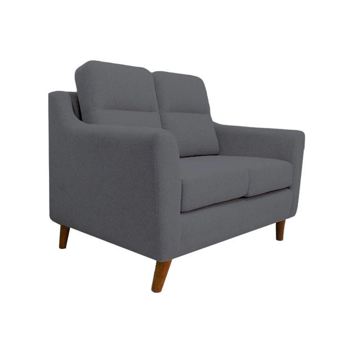 BARAKA HOME - Sofa 2 Cuerpos Florina - Gris Oscuro