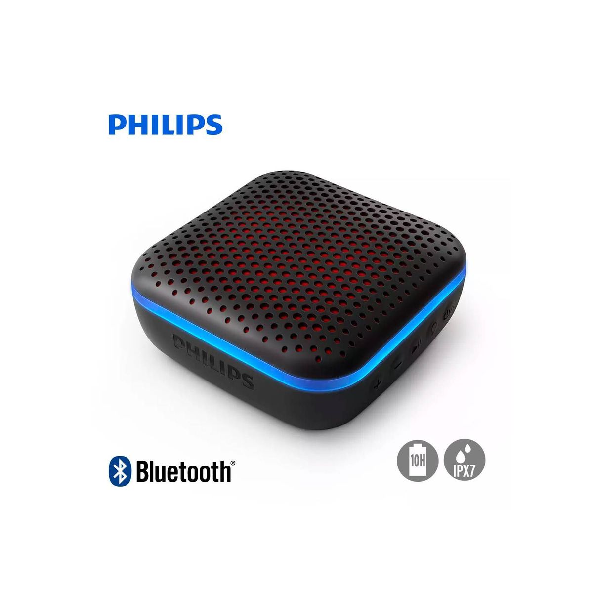 PHILIPS - Parlante Philips Impermeable TAS2505 Bluetooth Ipx7 Led Multicolor 10H