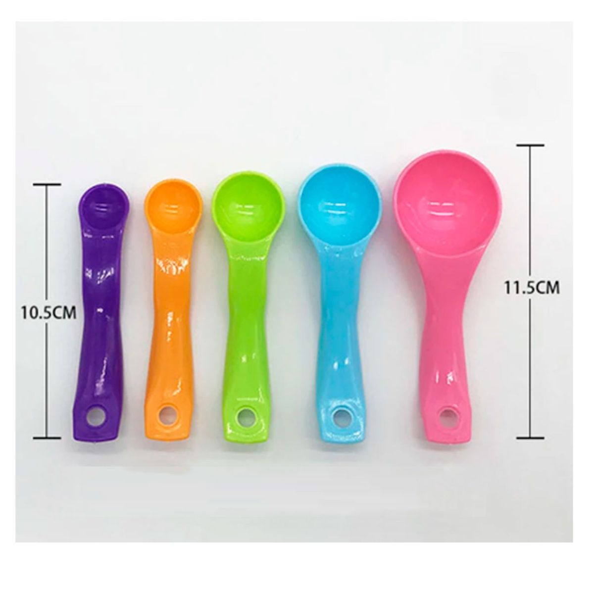 GENERICO - Set de Cucharas Medidoras para Repostería x5