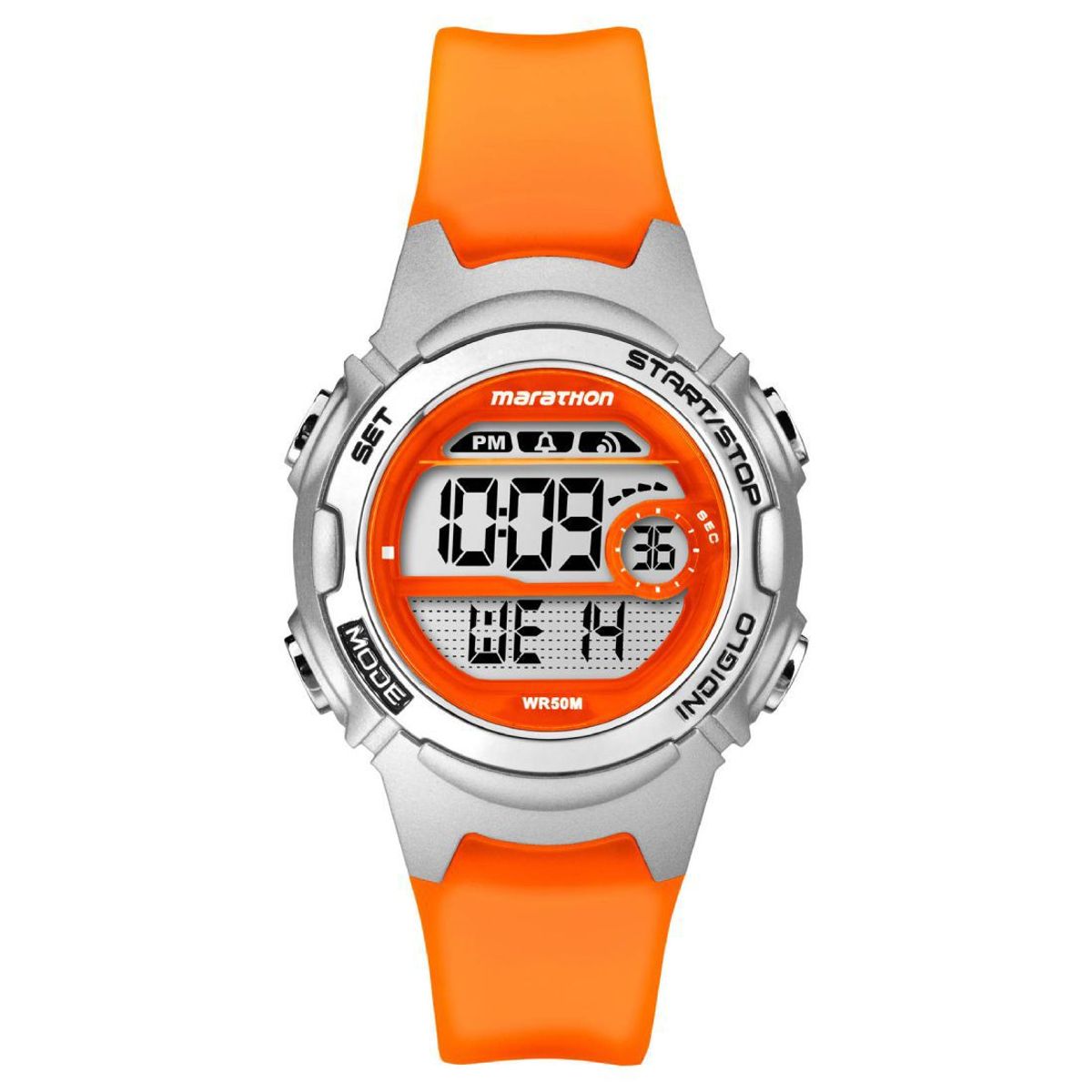 TIMEX - Reloj Timex Marathon Digital Deportivo Multifunción Dama - Naranja