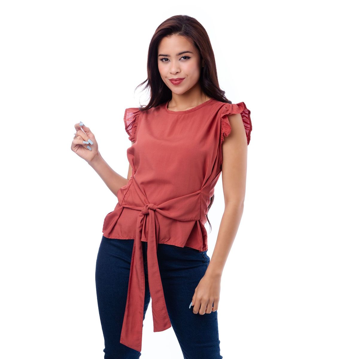 NEBULA - Blusa Eila - Nébula - Ladrillo