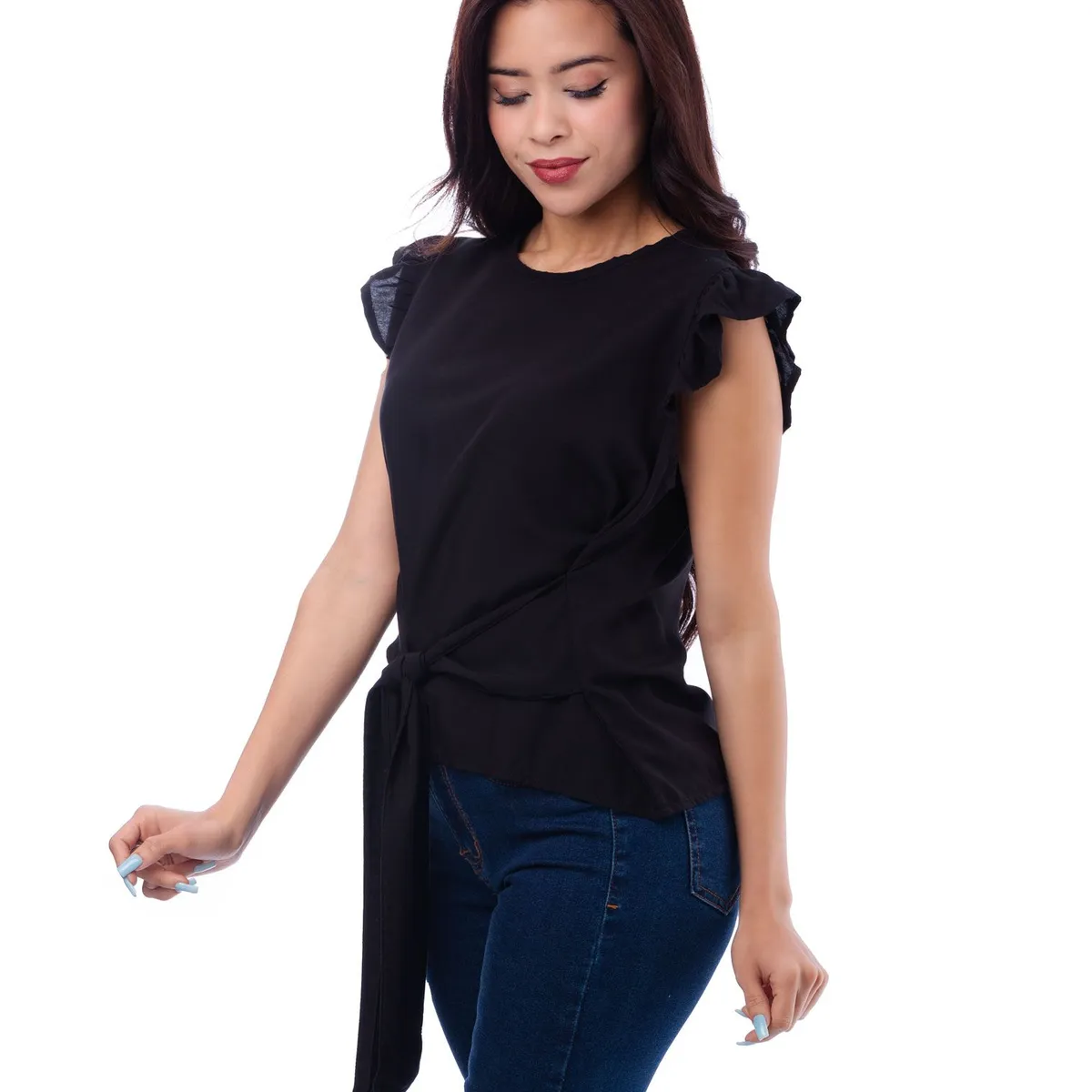 NEBULA - Blusa Eila - Nébula - Negro