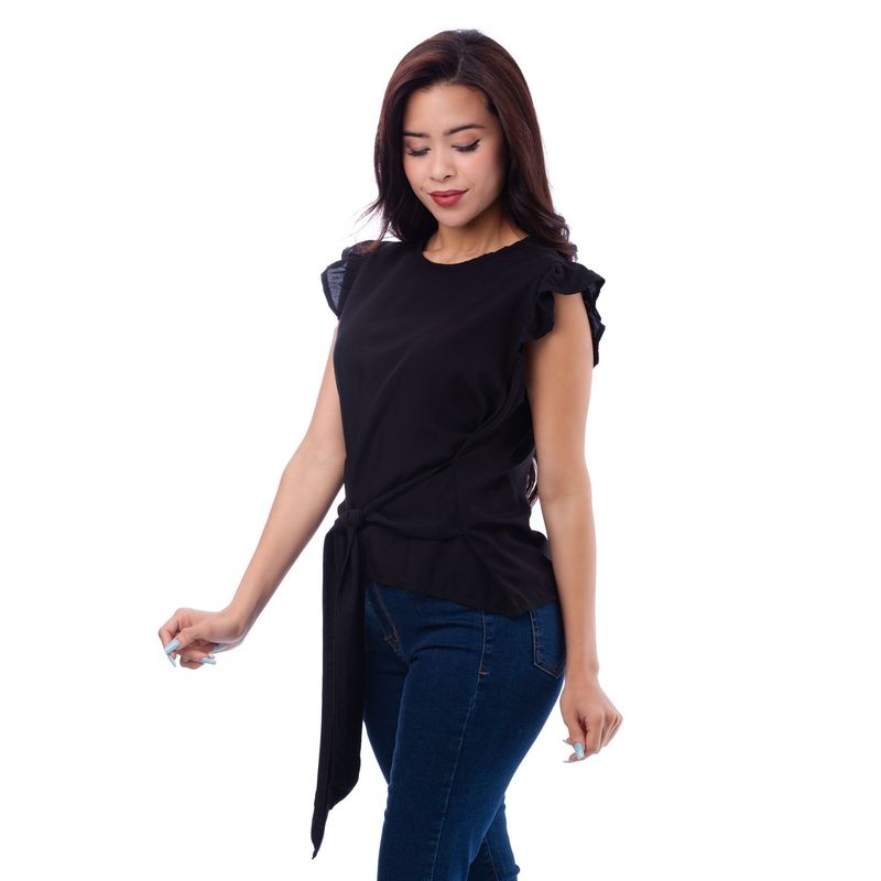 NEBULA - Blusa Eila - Nébula - Negro