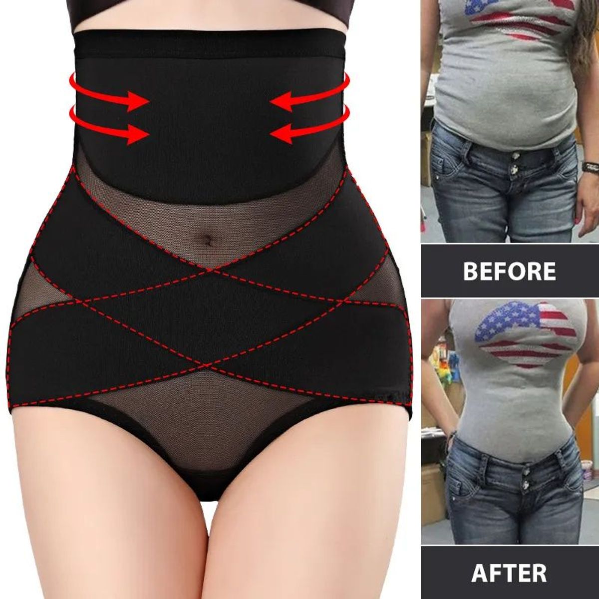 GENERICO - Faja Modeladora Cintura Velform Sin Costuras Navidad Regalo Genieka_.