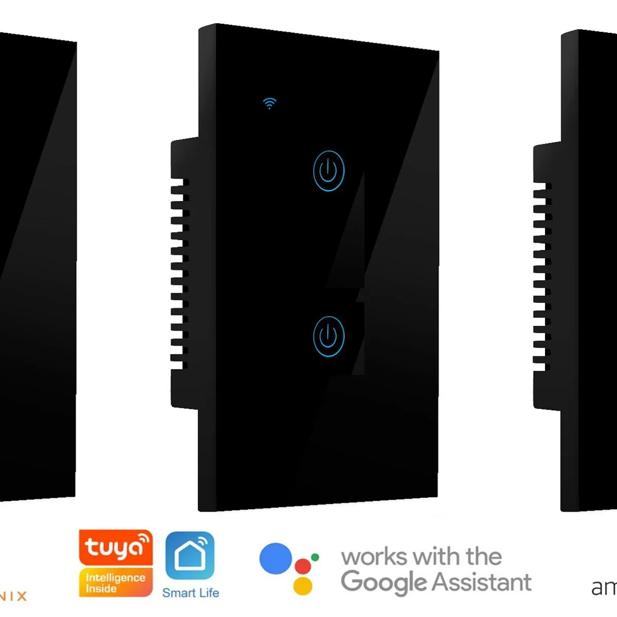 MADTRONIX - Interruptor Inteligente de Luz  Sin Neutro Google y Alexa Pack x 3