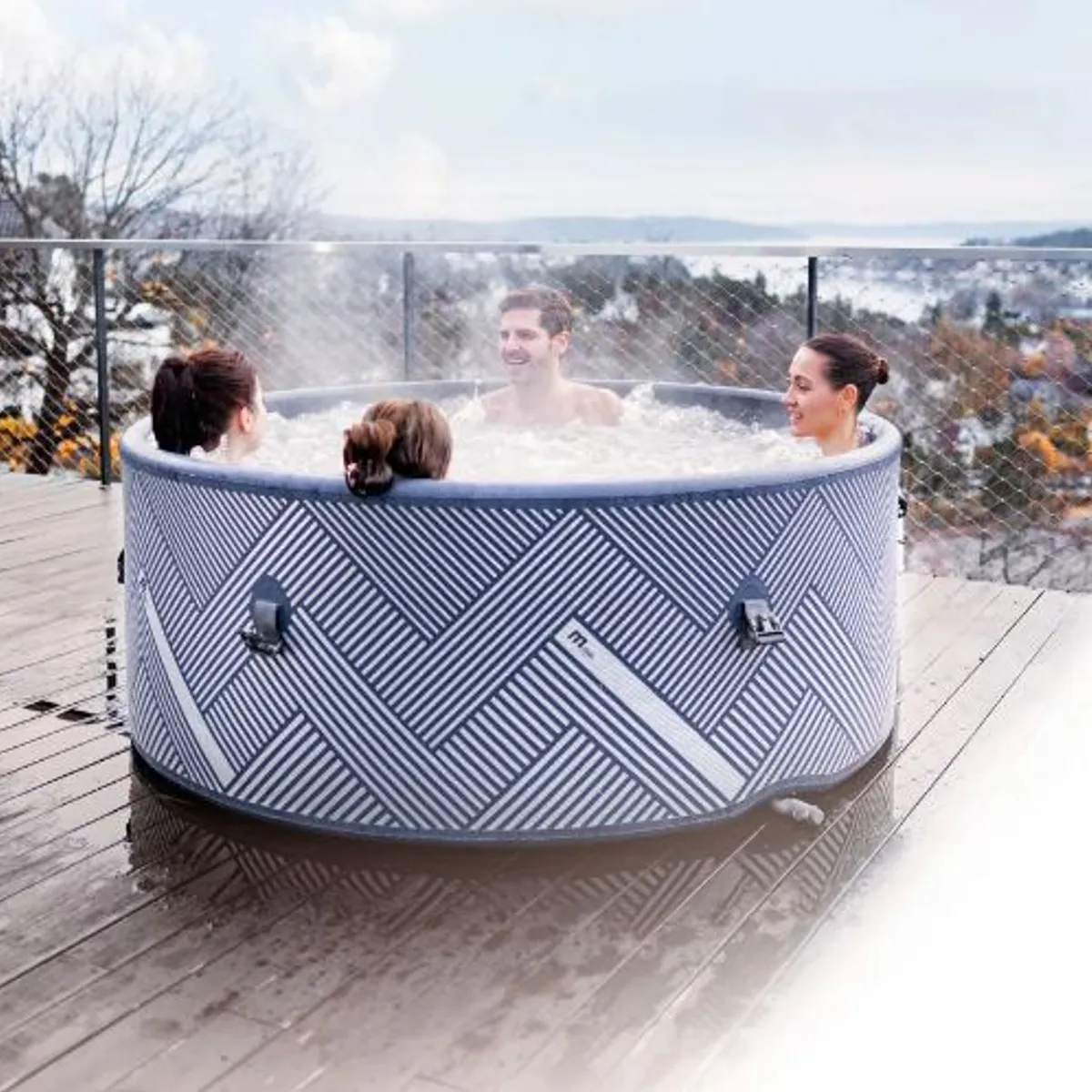 MSPA - Piscina Spa Inflable Naval Frame WiFi para 6 personas MSpa