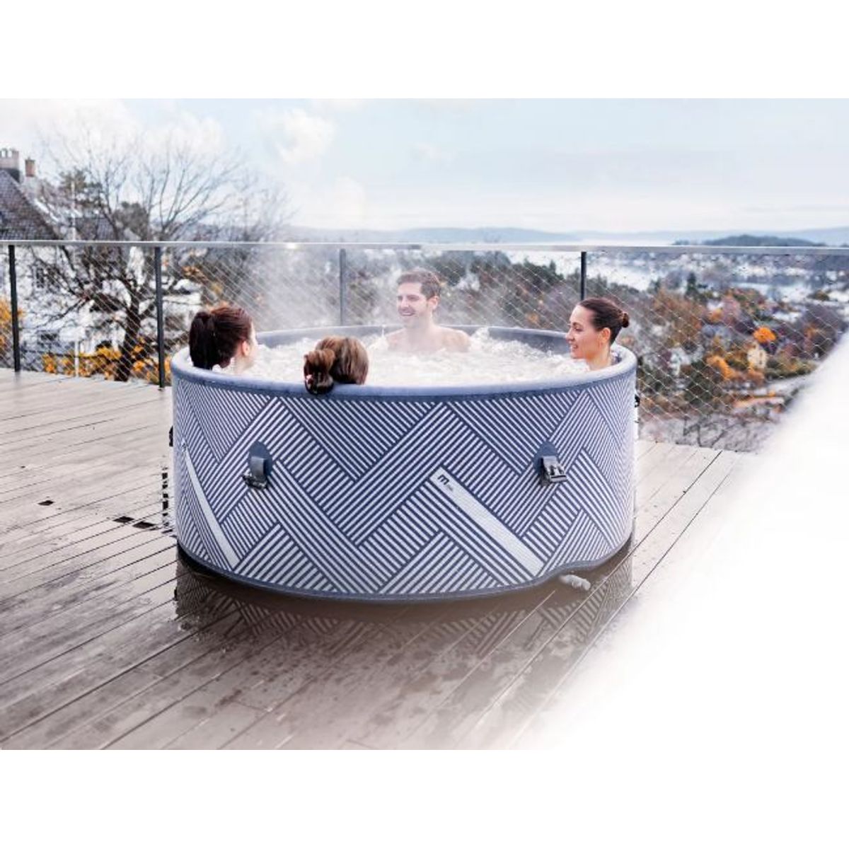 MSPA - Piscina Spa Inflable Naval Frame WiFi para 6 personas MSpa