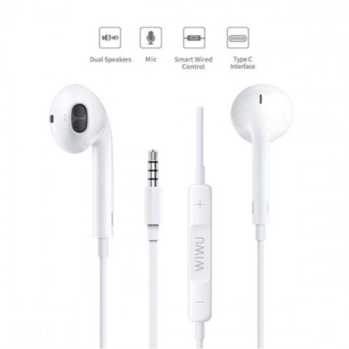 WIWU - Auriculares Wiwu Conector De Audio De 3,5 Mm Eb101