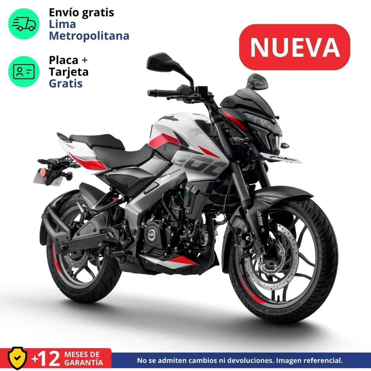 BAJAJ - MOTO PULSAR NS 200 UG - BLANCO
