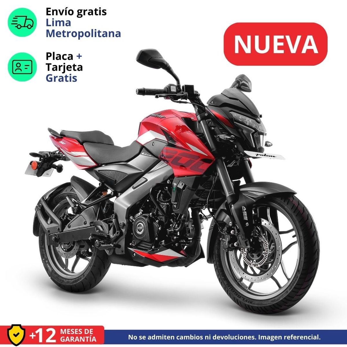 BAJAJ - MOTO PULSAR NS 200 UG - ROJO