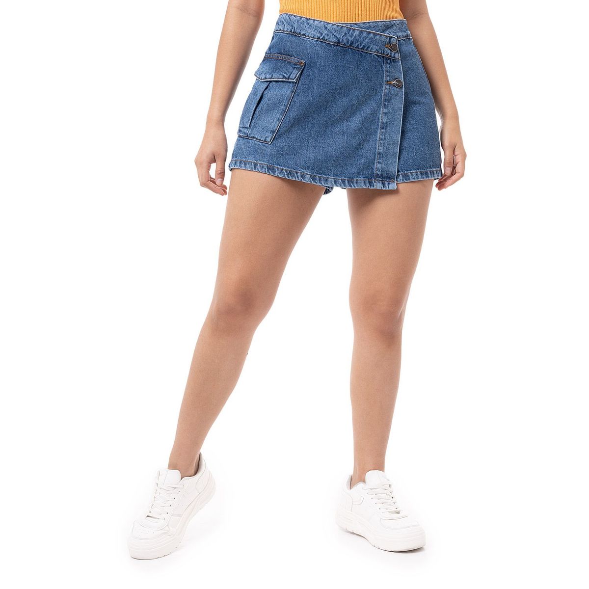 PIONIER - Mini Shor Denim Mujer Verimde