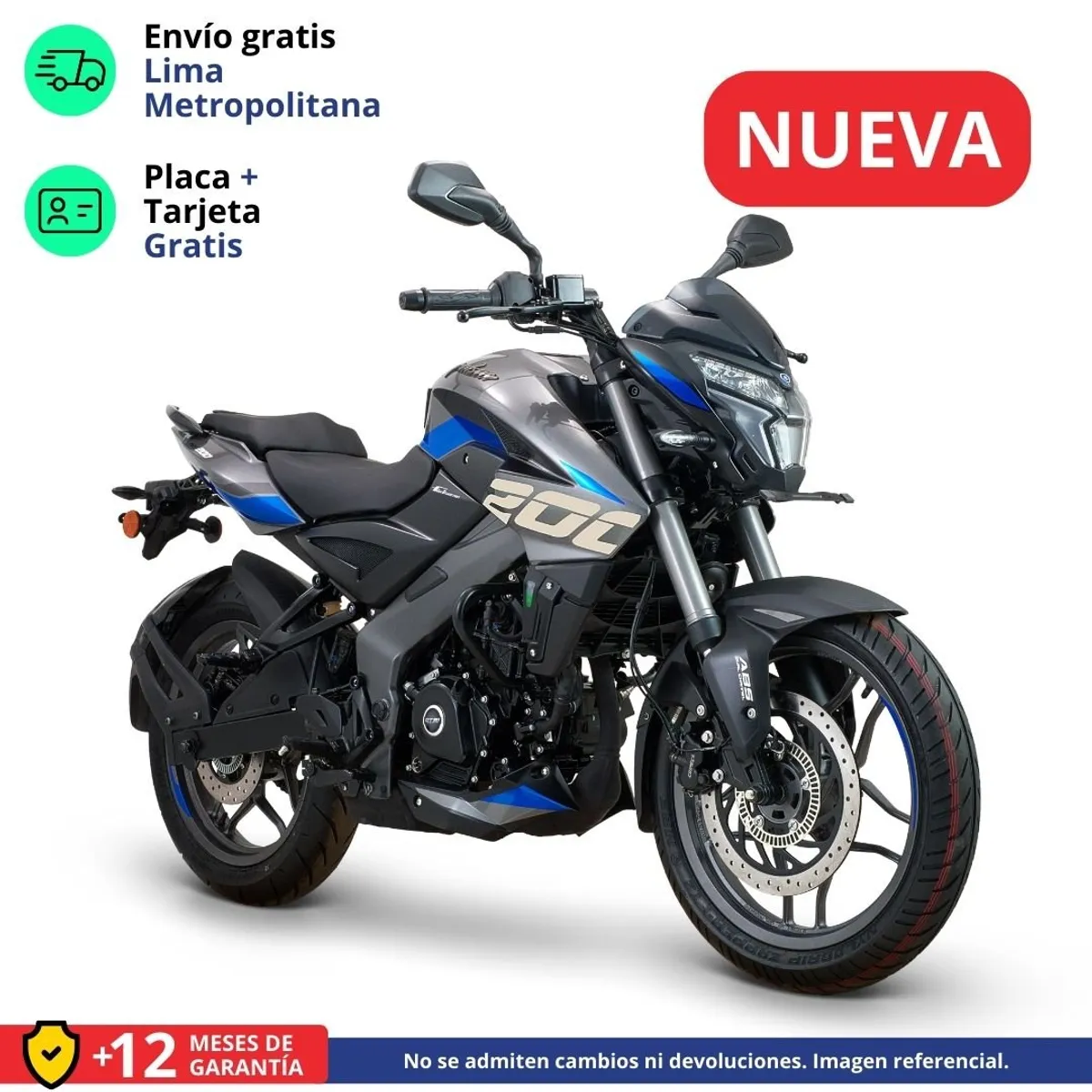 BAJAJ - MOTO PULSAR NS 200 UG - AZUL