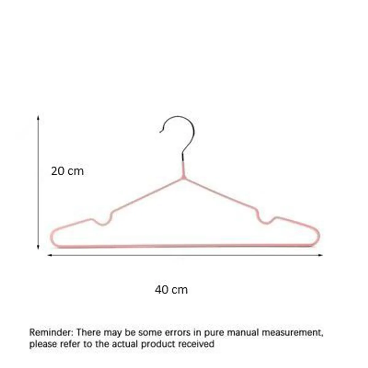 INSPIRA MARKET - Colgadores de Ropa Colores Aleatorios Set x 10