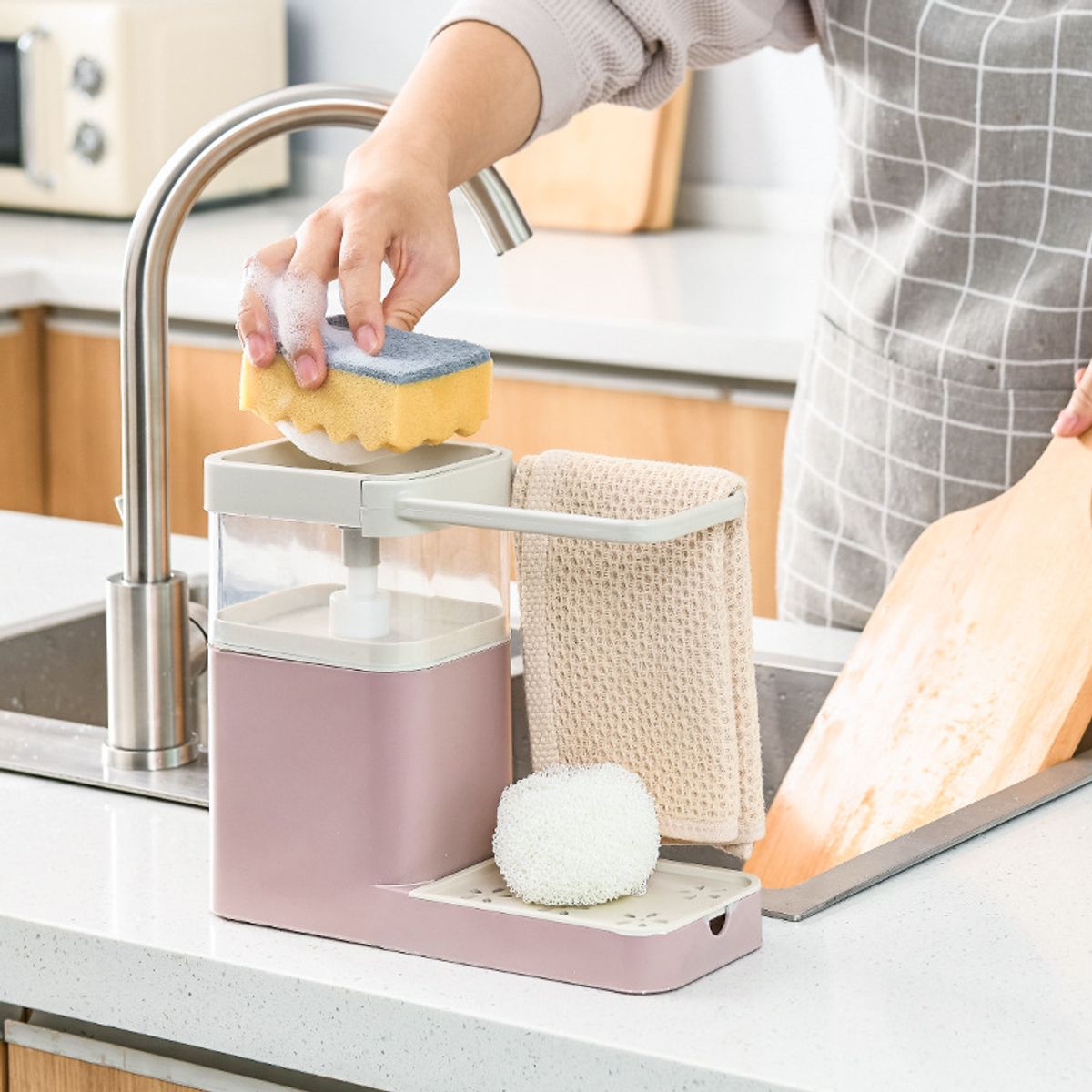 GENERICO - DISPENSADOR DE LAVAVAJILLAS ORGANIZADOR MULTIUSO