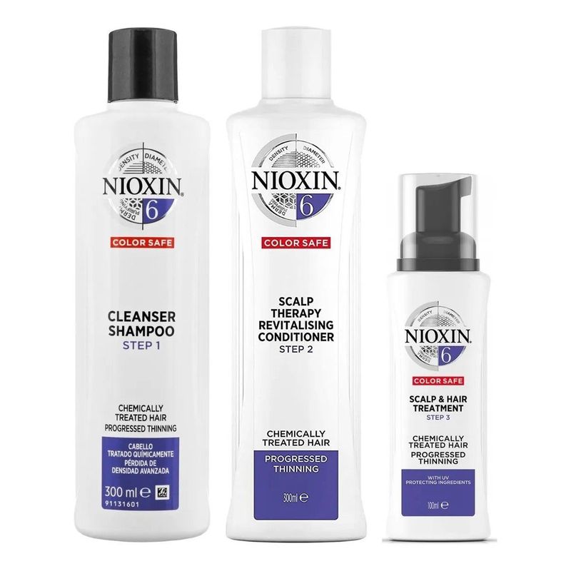 NIOXIN - Nioxin-6 Tratamiento Densificador Cabello Quimicamente Tratado 300ml