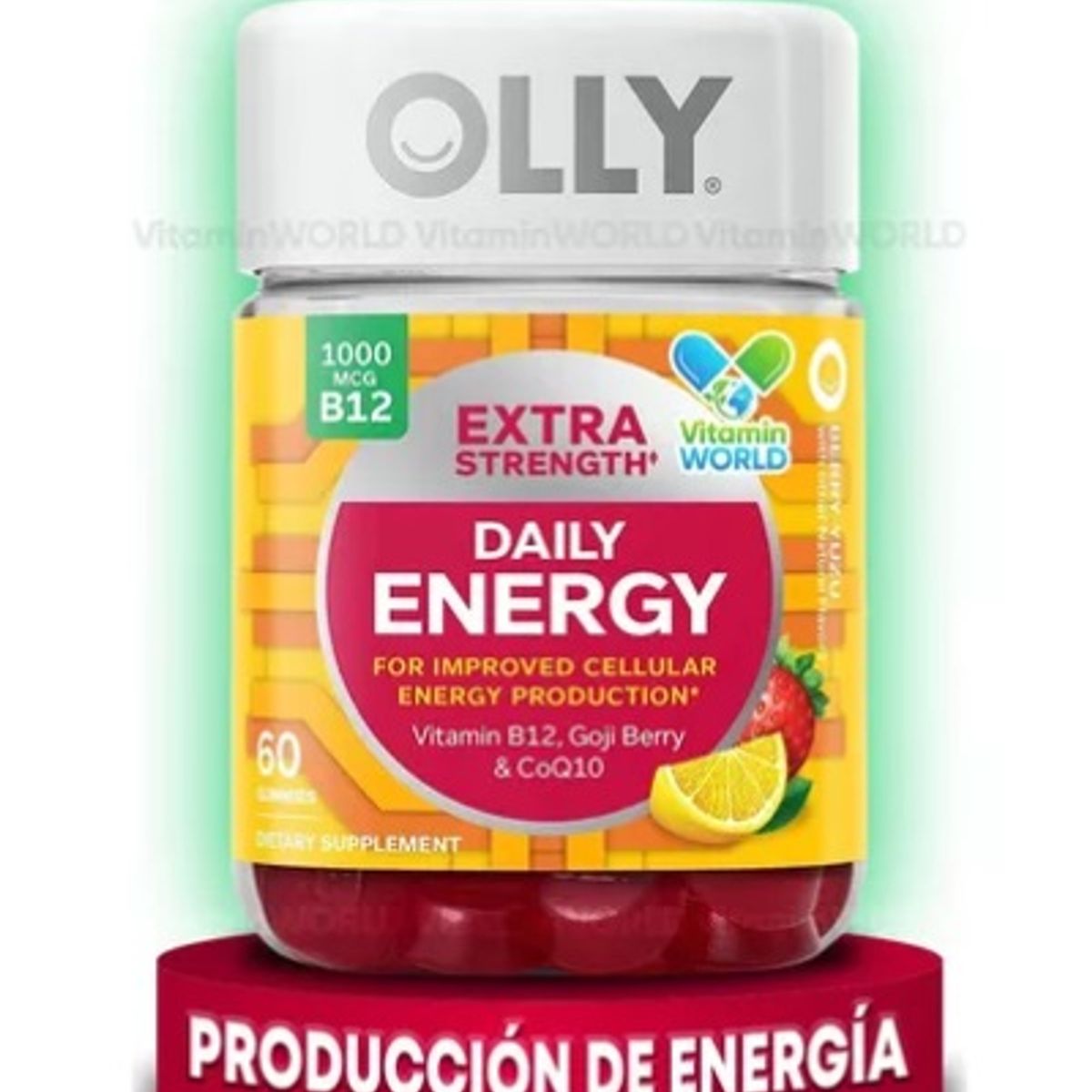 GENERICO - Olly Energia Extra CoQ10 Daily Energy B12 1000 MCG 60 Gomita