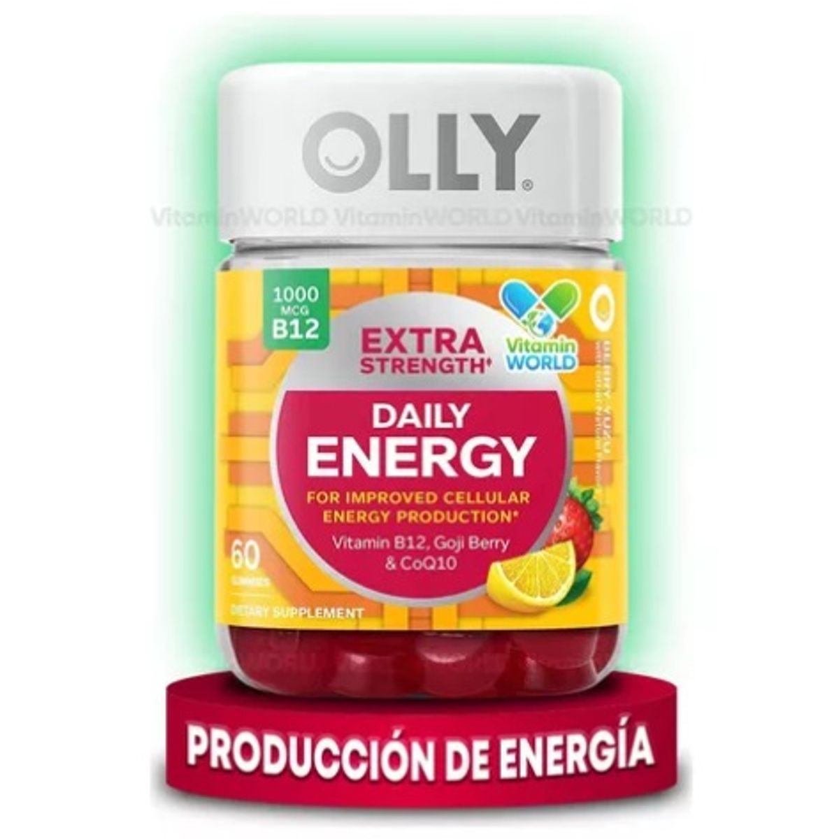 GENERICO - Olly Energia Extra CoQ10 Daily Energy B12 1000 MCG 60 Gomita