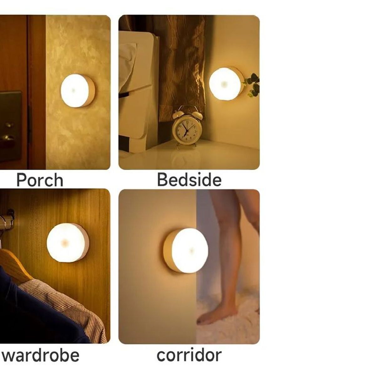 GENERICO - Pack x 3 Pcs Luz Led Inteligente con Sensor de Movimiento Recargable