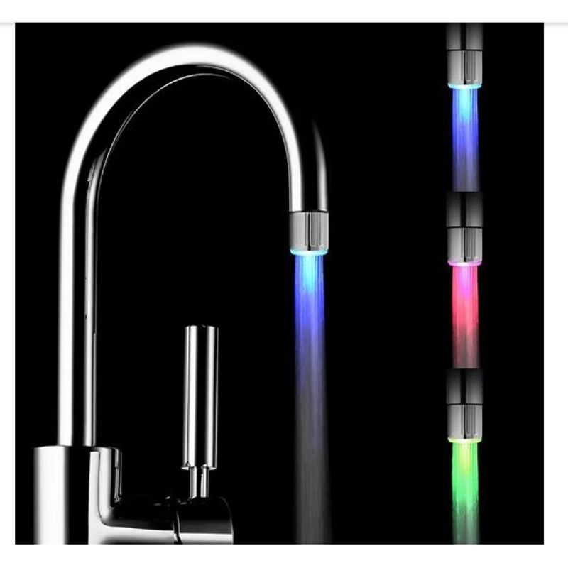 GENERICO - Adaptador de Caño con Luz LED Multicolor