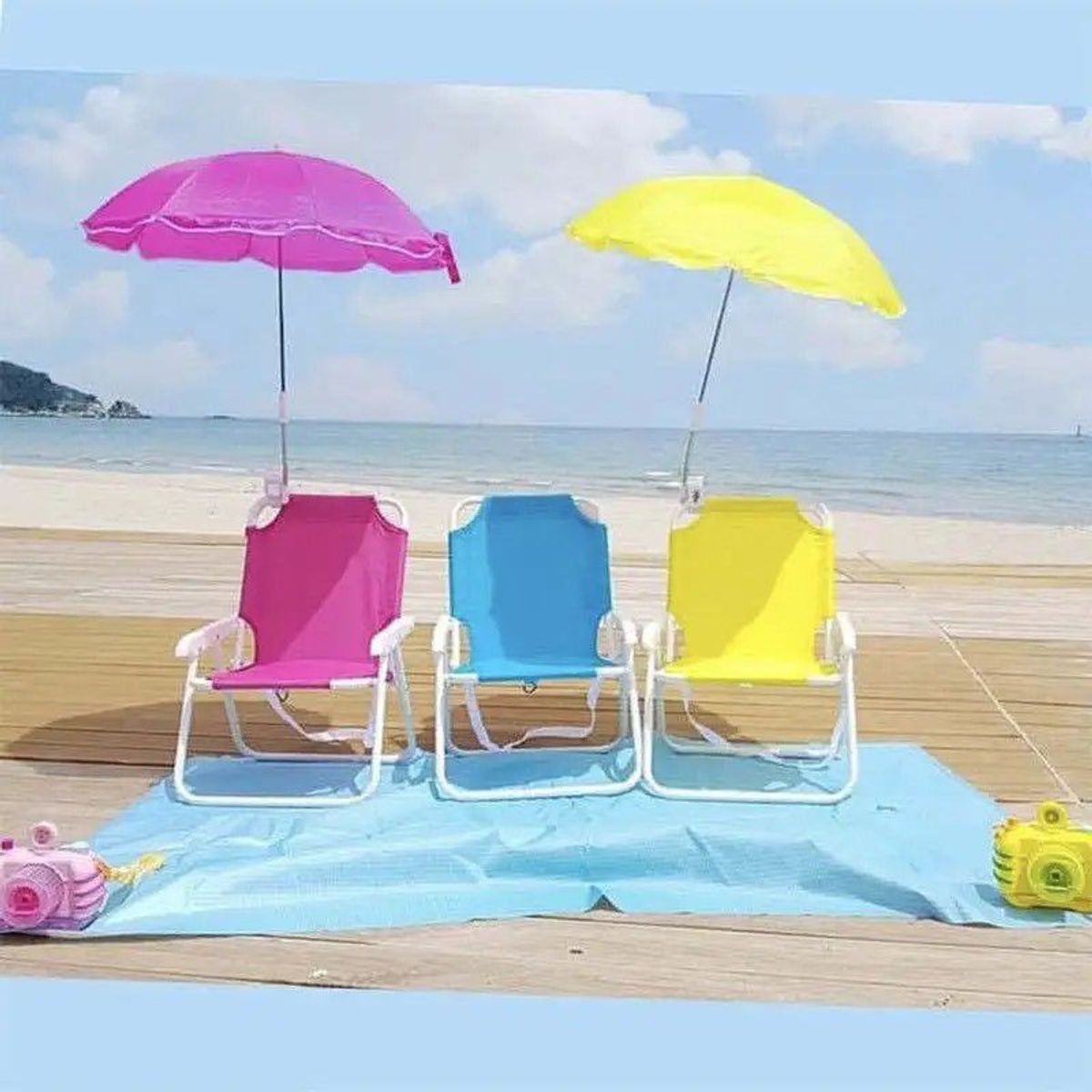 INSPIRA MARKET - Silla de Playa Camping Terraza Plegable para Bebes y Niños