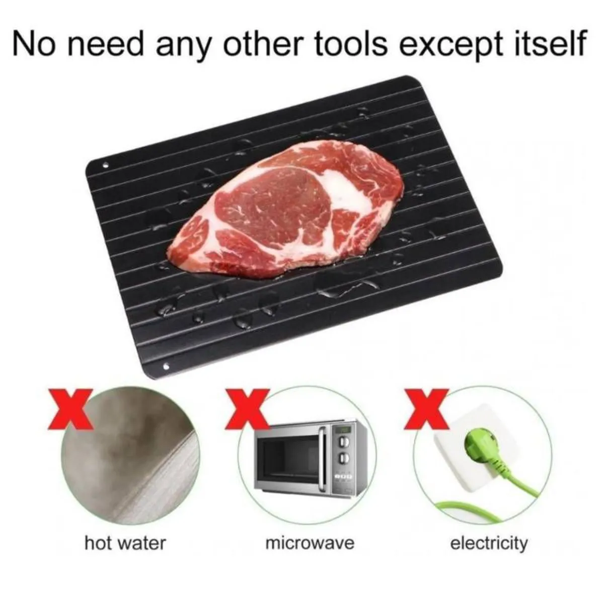 GENERICO - BANDEJA PARA DESCONGELAR CARNES DE FORMA RÁPIDA