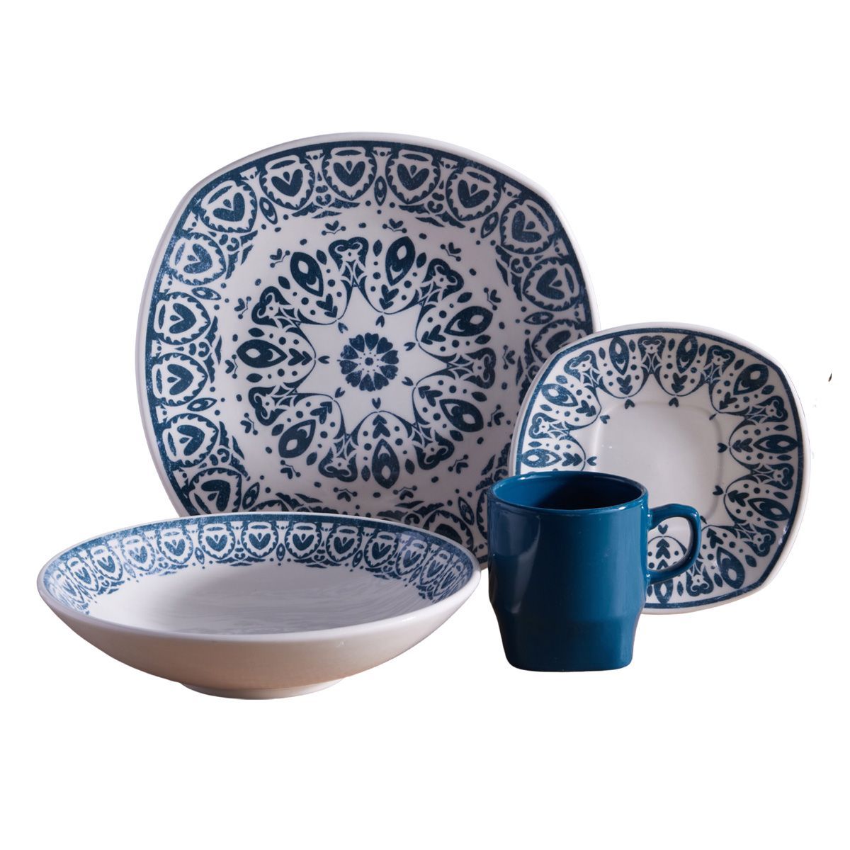 CORONA - Juego de Vajilla Triana 16 Piezas Corona