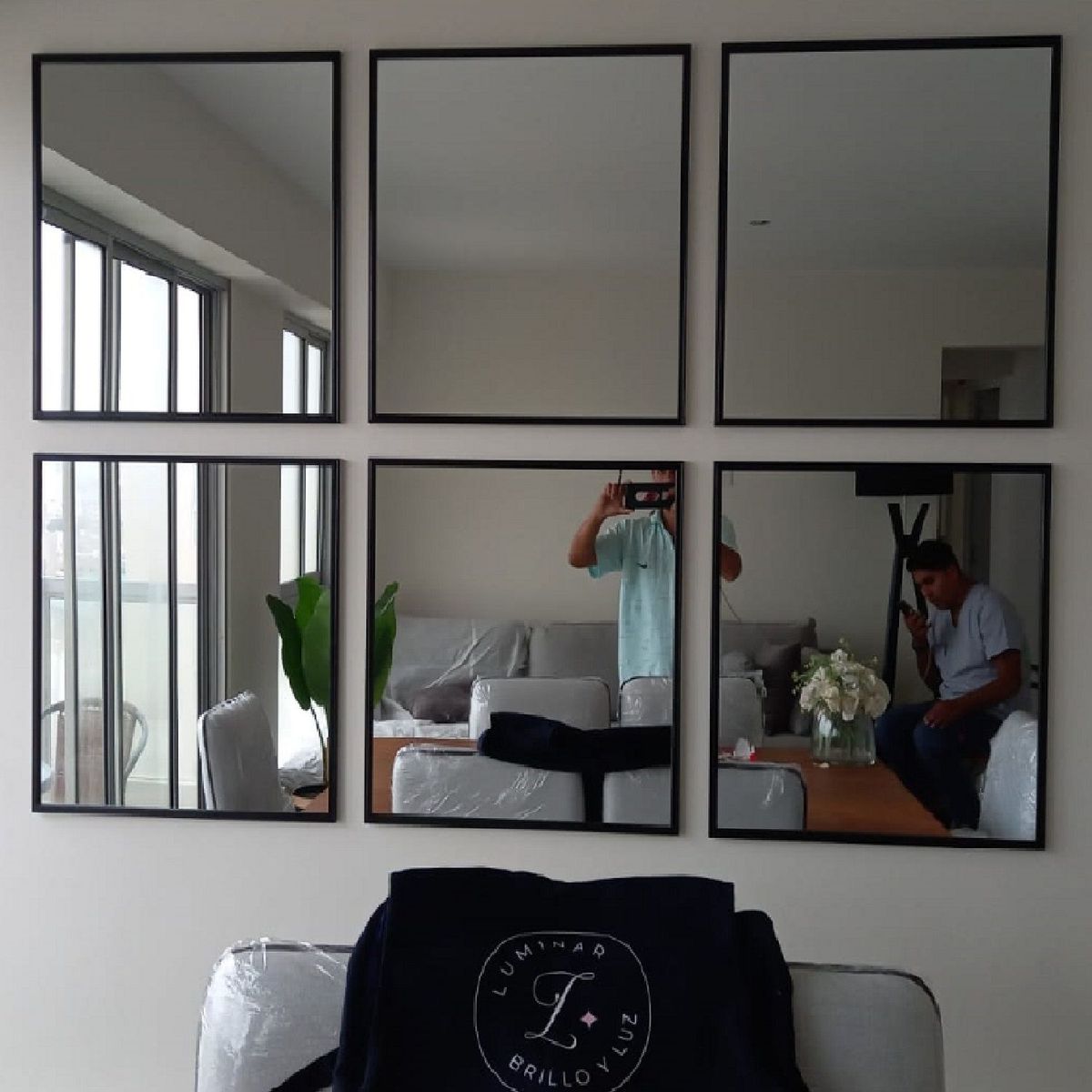 GENERICO - Espejos decorativos marco negro