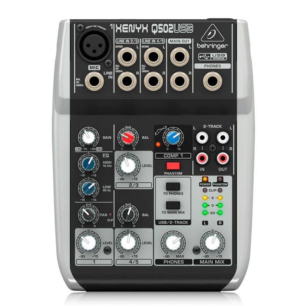 BEHRINGER - Q502USB Behringer - Mezclador con interfaz