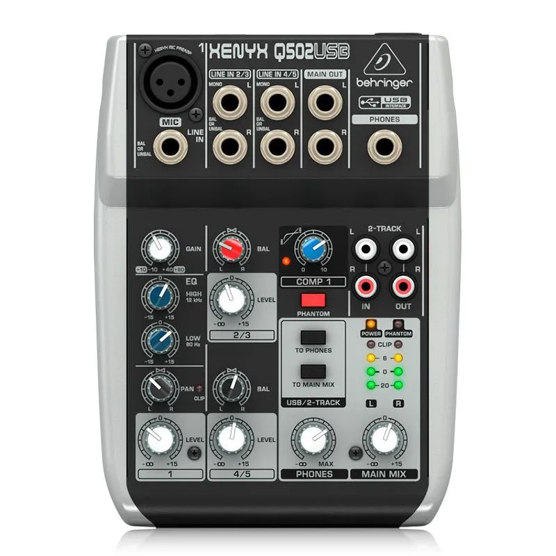 BEHRINGER - Q502USB Behringer - Mezclador con interfaz