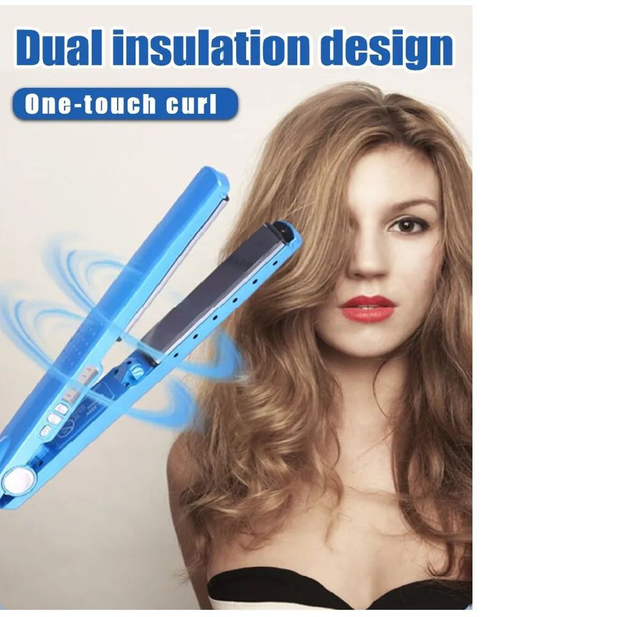 GENERICO - Plancha De Cabello Con Nano Titanium 450 F Indicador Lcd