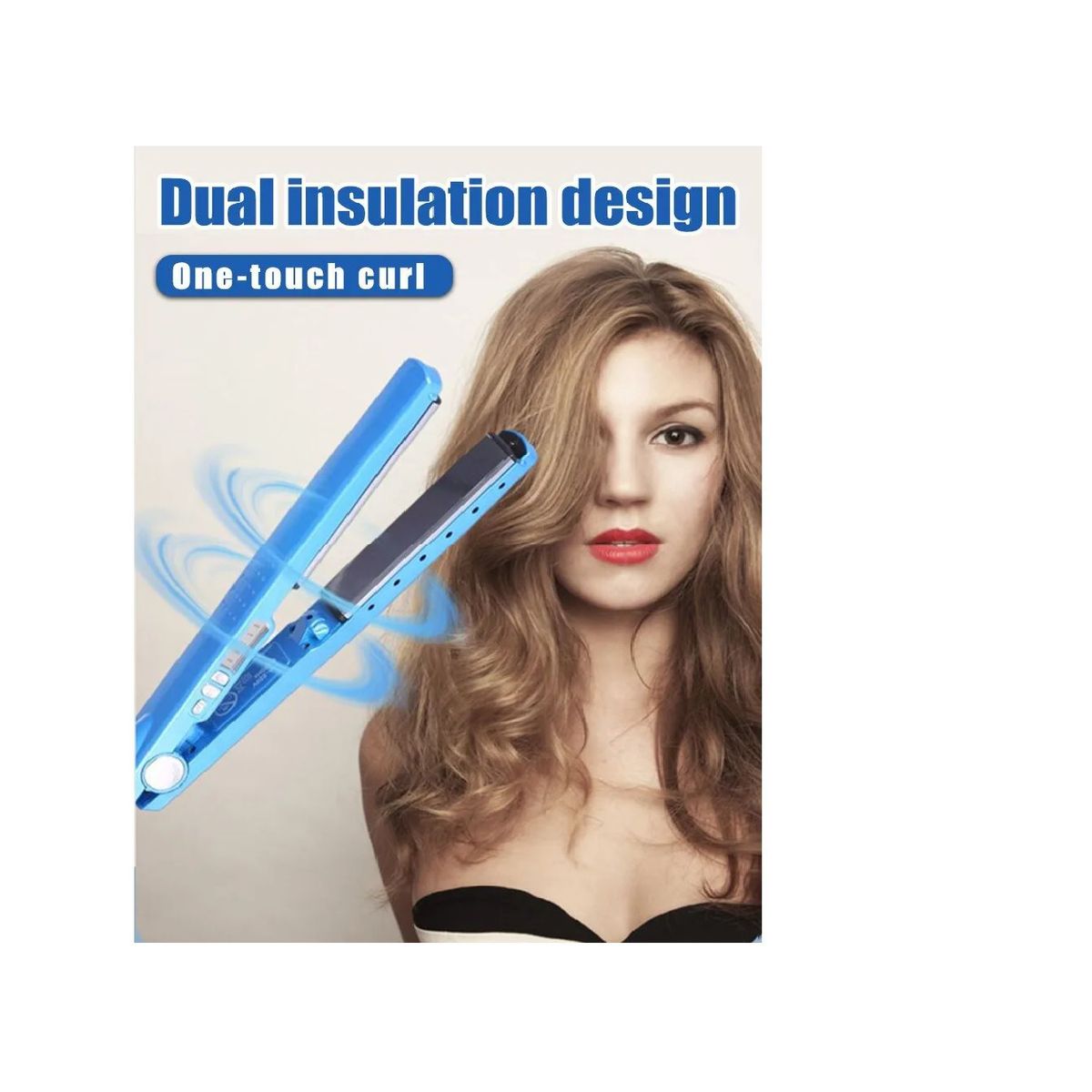 GENERICO - Plancha De Cabello Con Nano Titanium 450 F Indicador Lcd