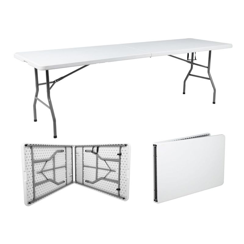GENERICO - Mesa Plegable Maleta Grande 180cm x 76cm Camping Terraza B