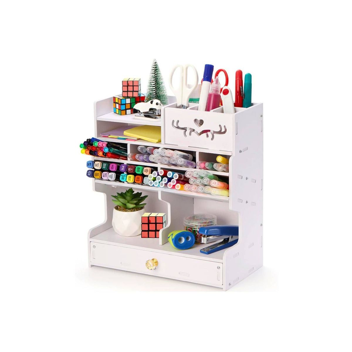 GENERICO - Organizador de Escritorio Oficina Porta Lapiceros Grande