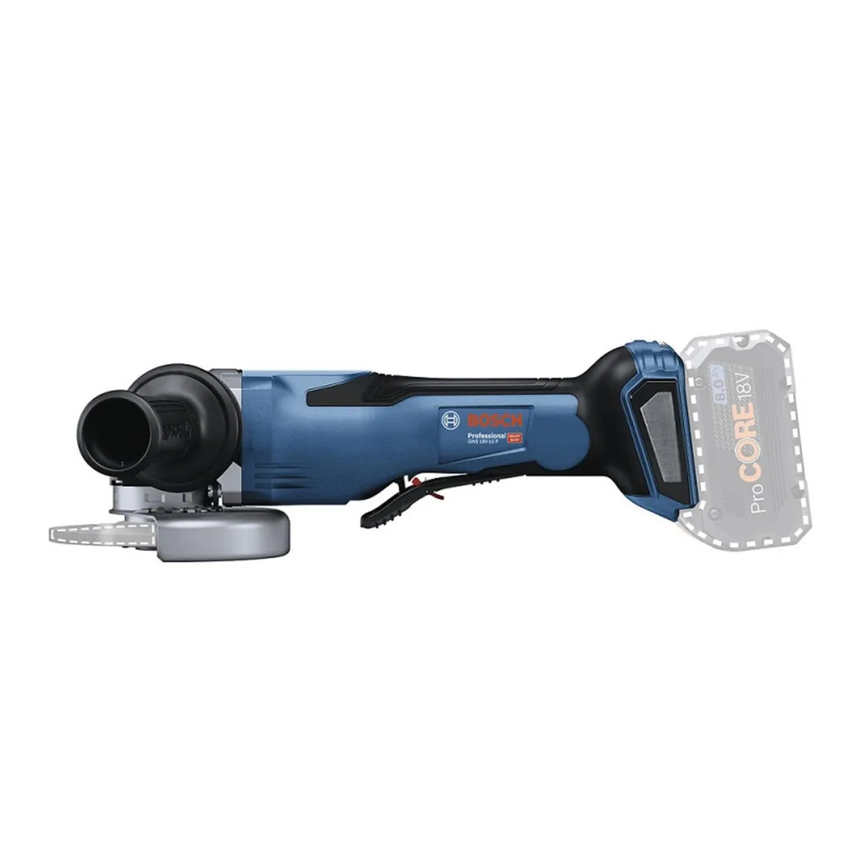 BOSCH - Amoladora Angular 18v Brushless Baretool Bosch Gws 18v-15 P