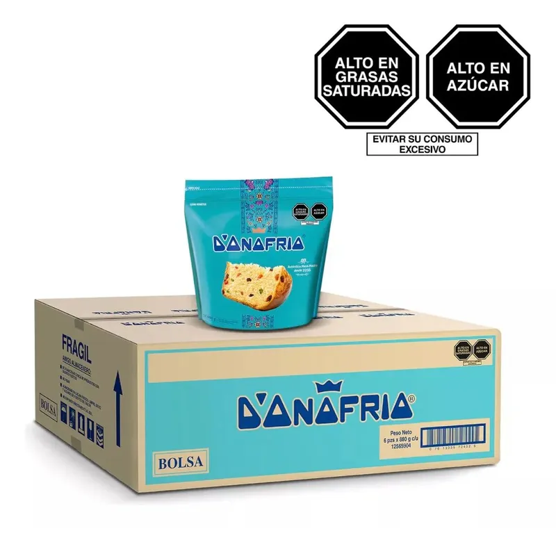 D'ONOFRIO - Paneton D'onofrio Bolsa - Caja X 6 Uni. X 880 Gr.