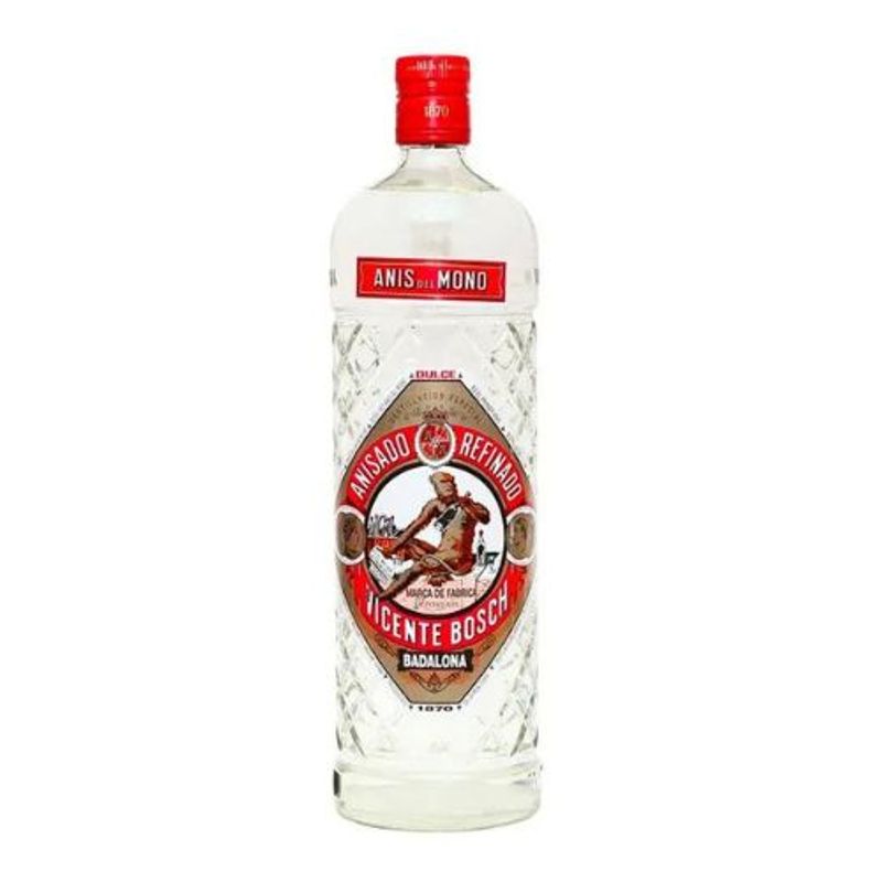 GENERICO - Licor Anisado ANIS DEL MONO Rojo Dulce Botella 1L