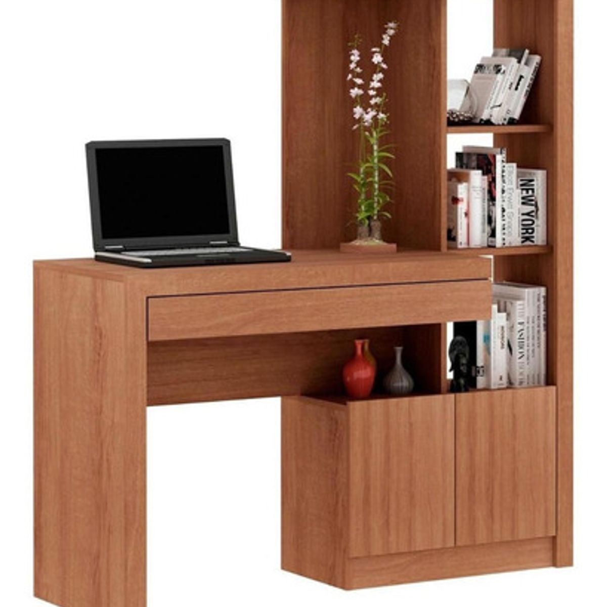 BONNO - Escritorio De Melamina Nolan Almendra Bonno