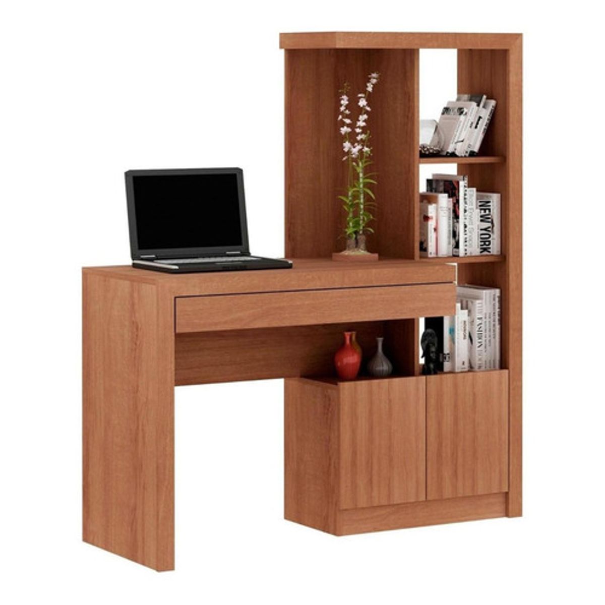 BONNO - Escritorio De Melamina Nolan Almendra Bonno