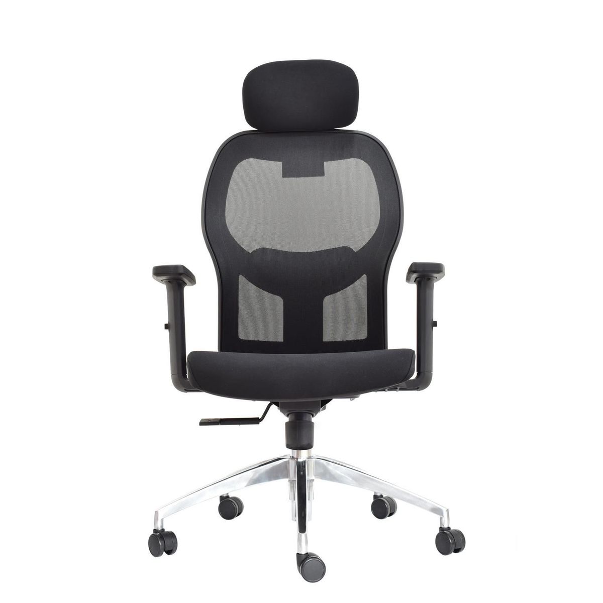 BONNO - Silla Ergonomica Noruega Negro Con Cabecero Bonno